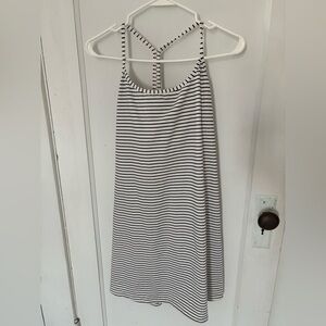 Athletic Works | Black and White Striped Athletic Dress
